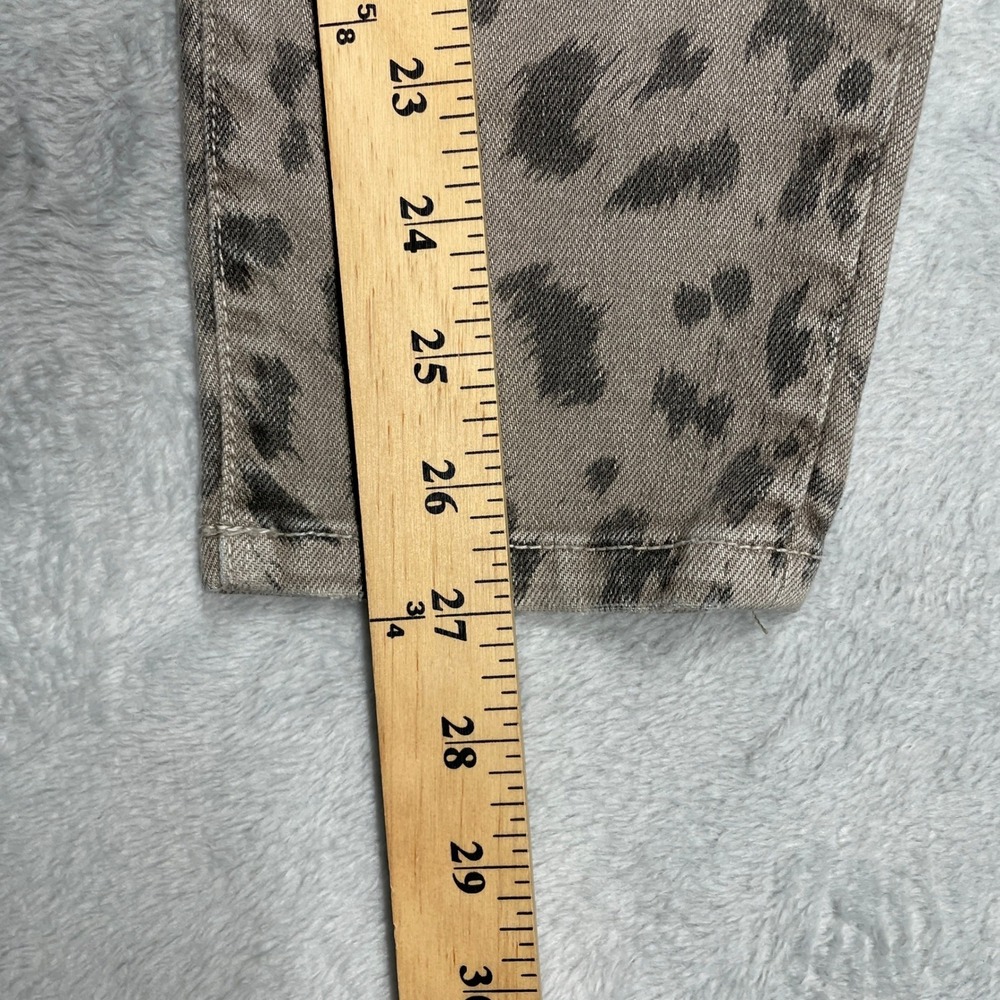 Current/Elliott The Stiletto Jeans Women 26 Grey Leopard Skinny Ankle - Picture 8 of 13